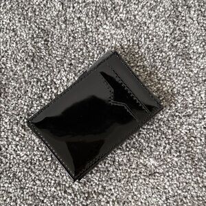 NWT! J. Crew Sleek Black Card Holder
